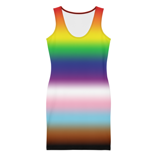 Rainbow Pride Gradient Bodycon dress