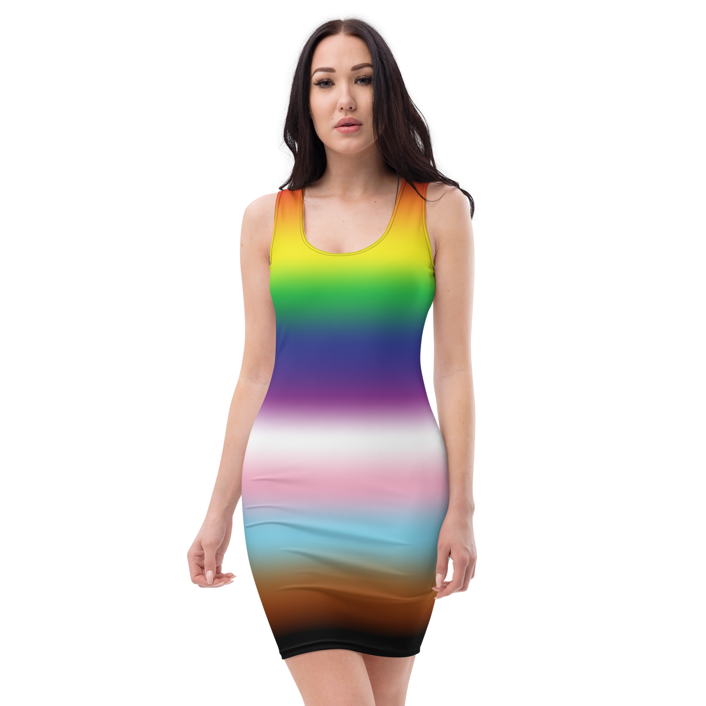 Rainbow Pride Gradient Bodycon dress