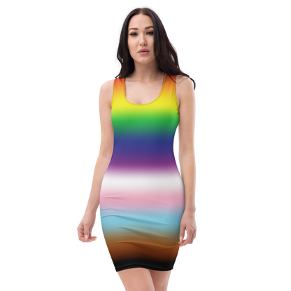 Rainbow Pride Gradient Bodycon dress