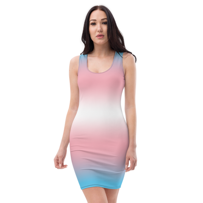 Trans Pride Gradient Bodycon dress