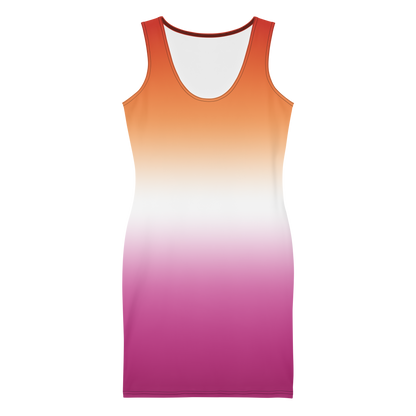 Lesbian Pride Gradient Bodycon dress