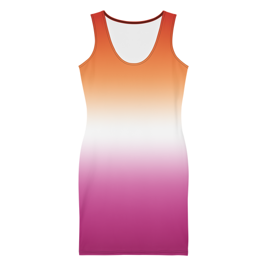 Lesbian Pride Gradient Bodycon dress