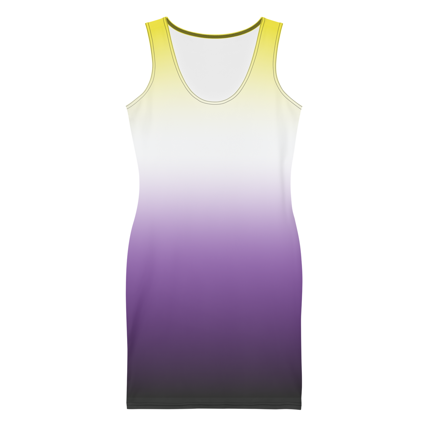 Enby Pride Gradient Bodycon dress