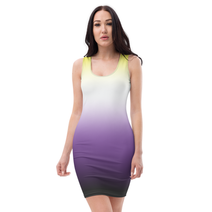 Enby Pride Gradient Bodycon dress