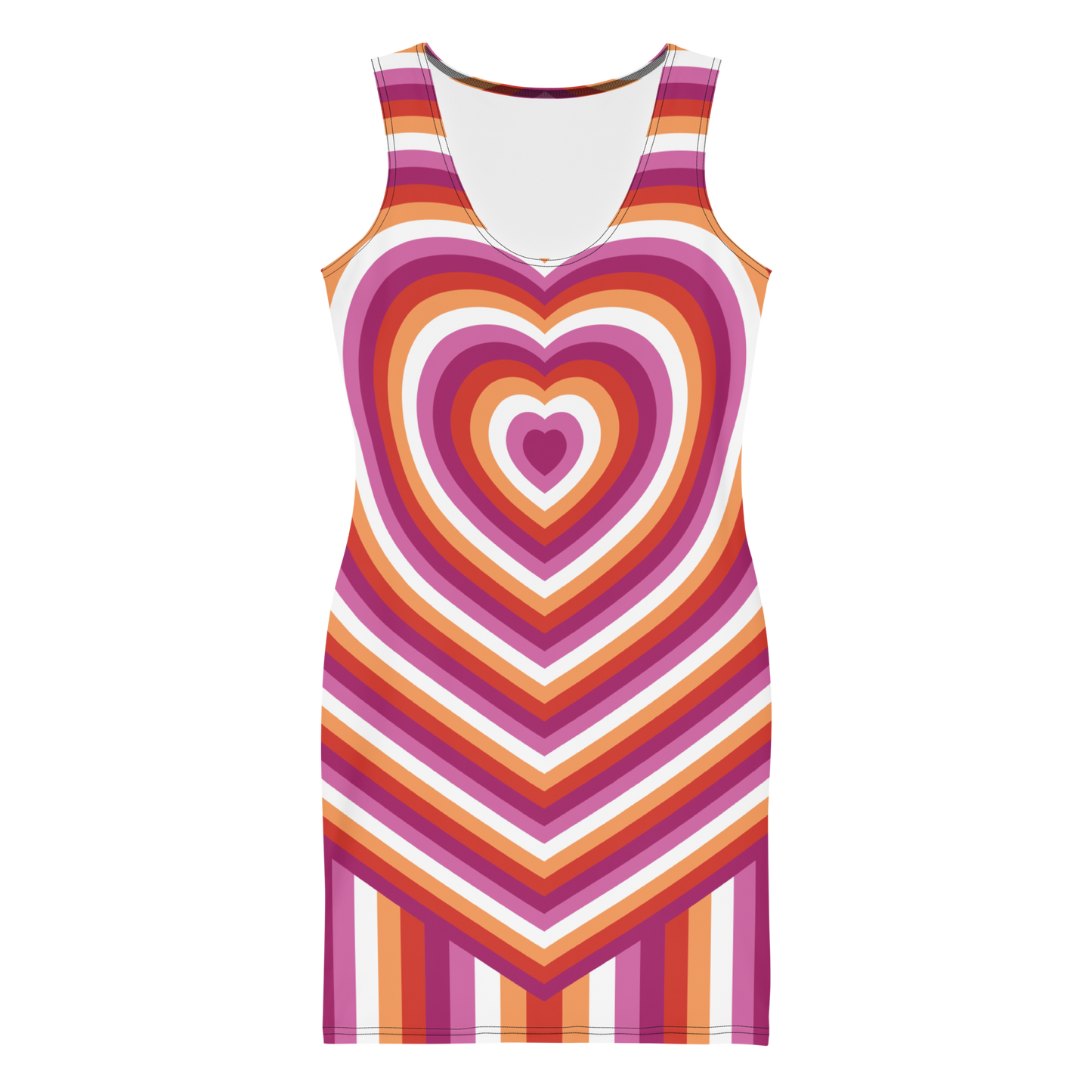 Lesbian Hearts Bodycon dress