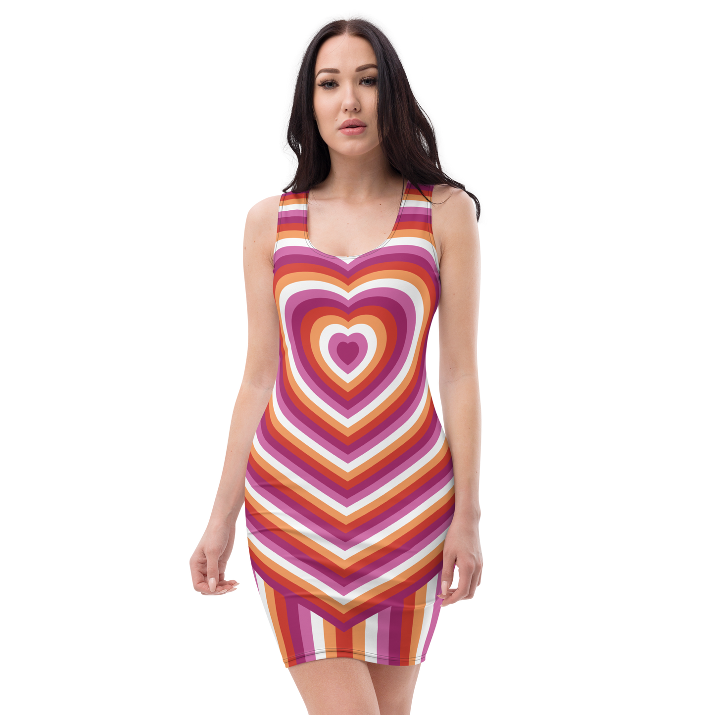 Lesbian Hearts Bodycon dress