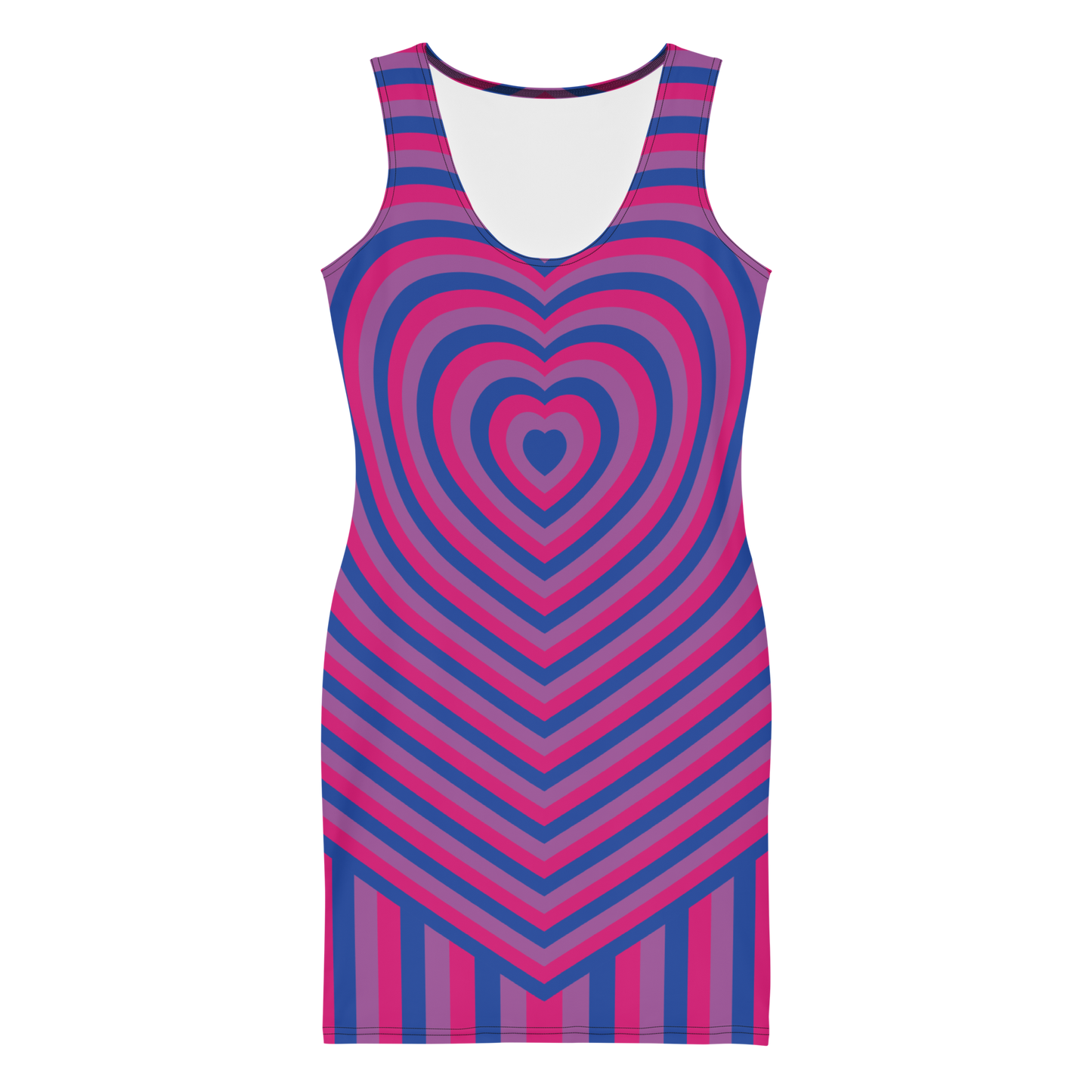 Bi Hearts Bodycon dress