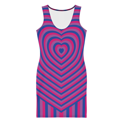 Bi Hearts Bodycon dress