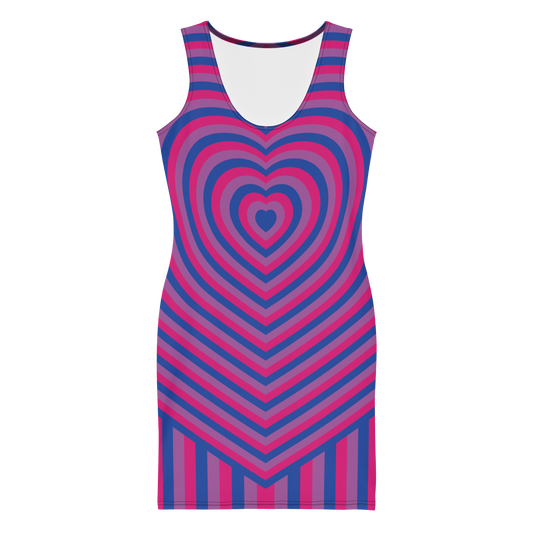 Bi Hearts Bodycon dress