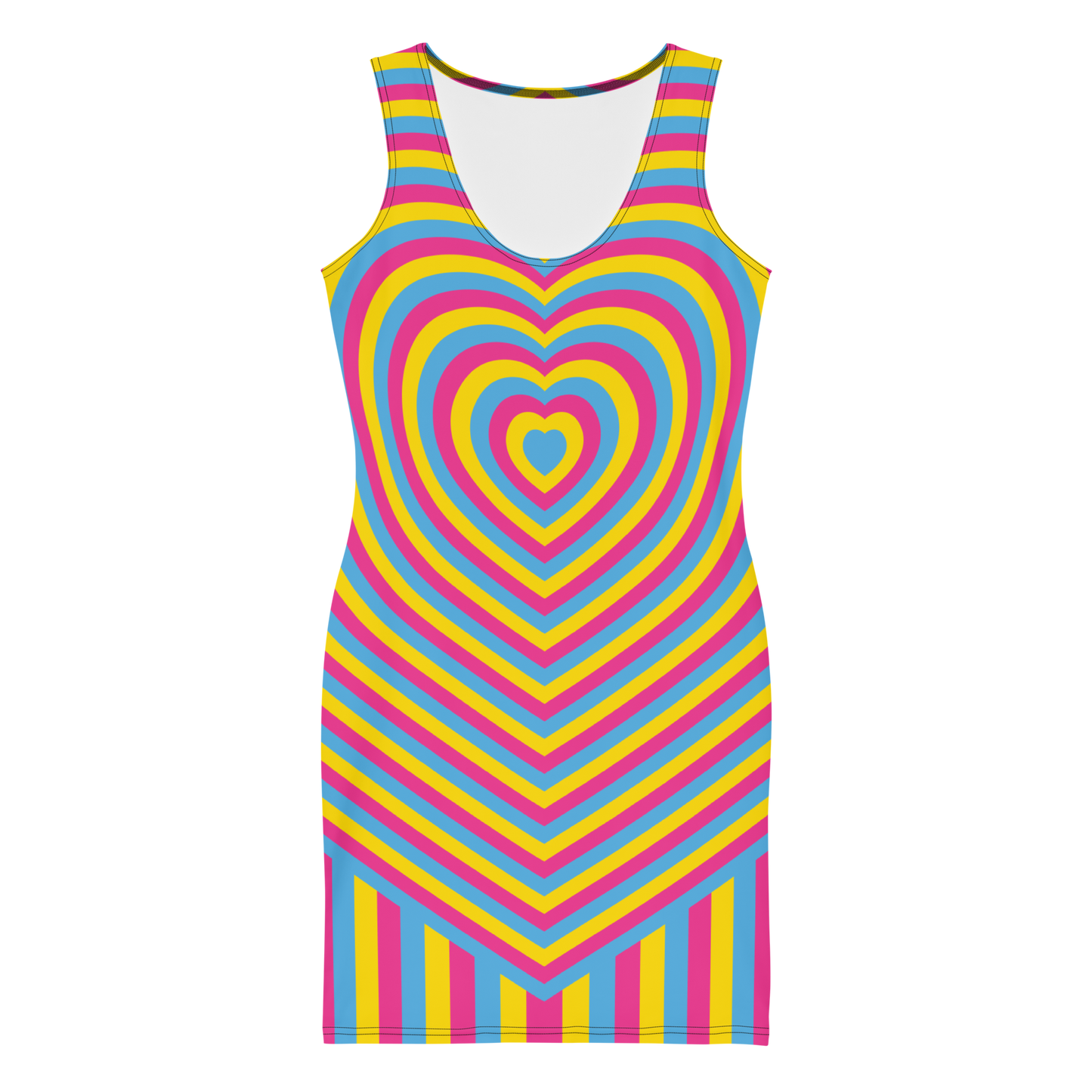 Pan Hearts Bodycon dress