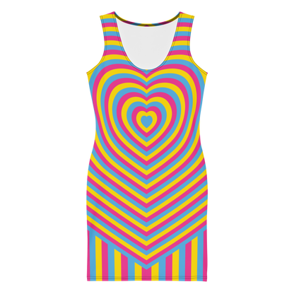 Pan Hearts Bodycon dress