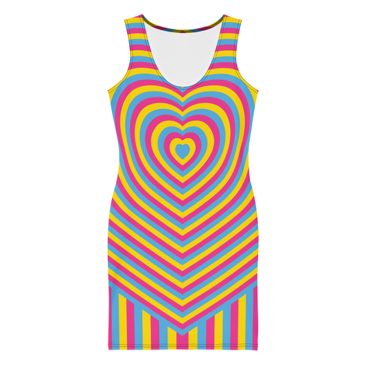 Pan Hearts Bodycon dress