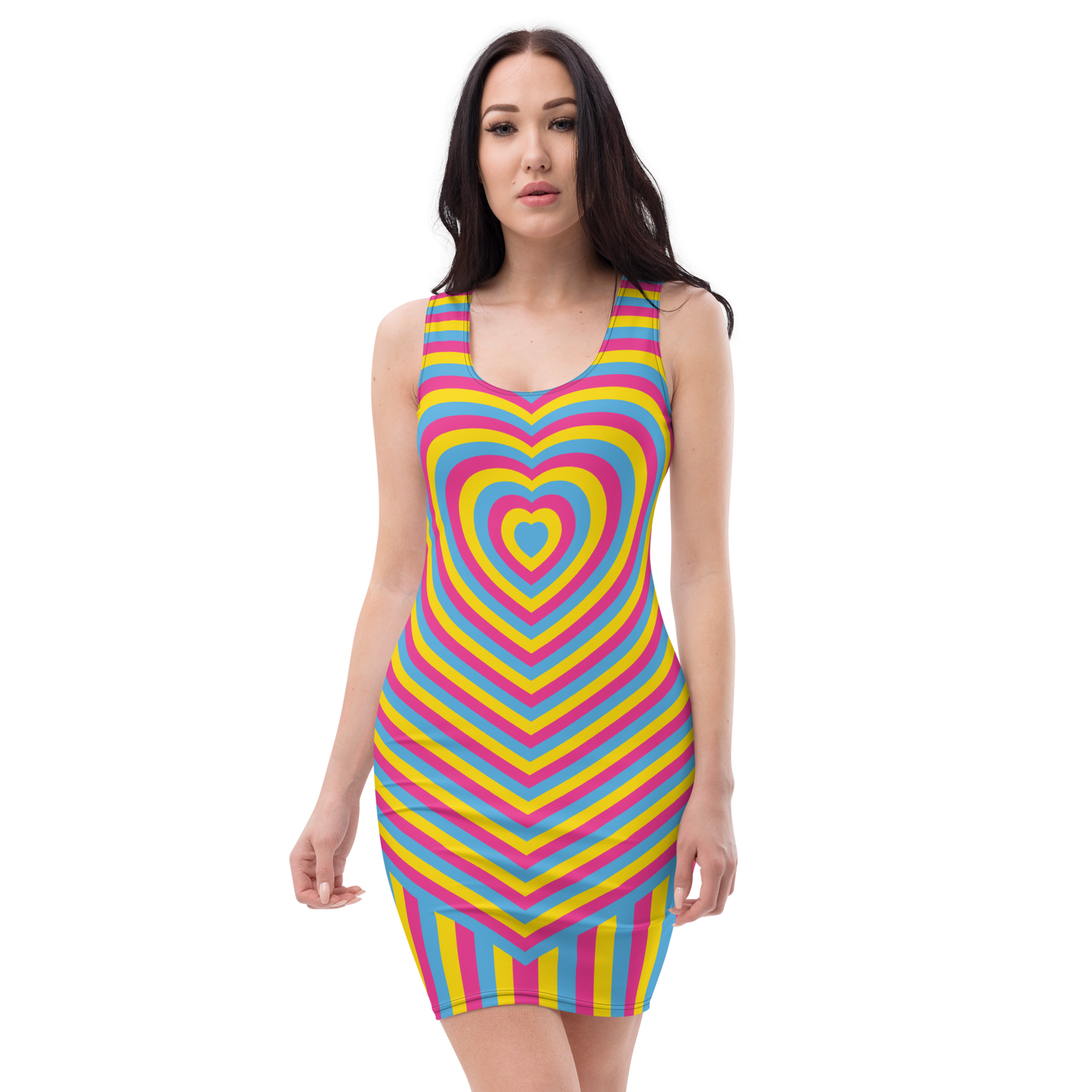 Pan Hearts Bodycon dress