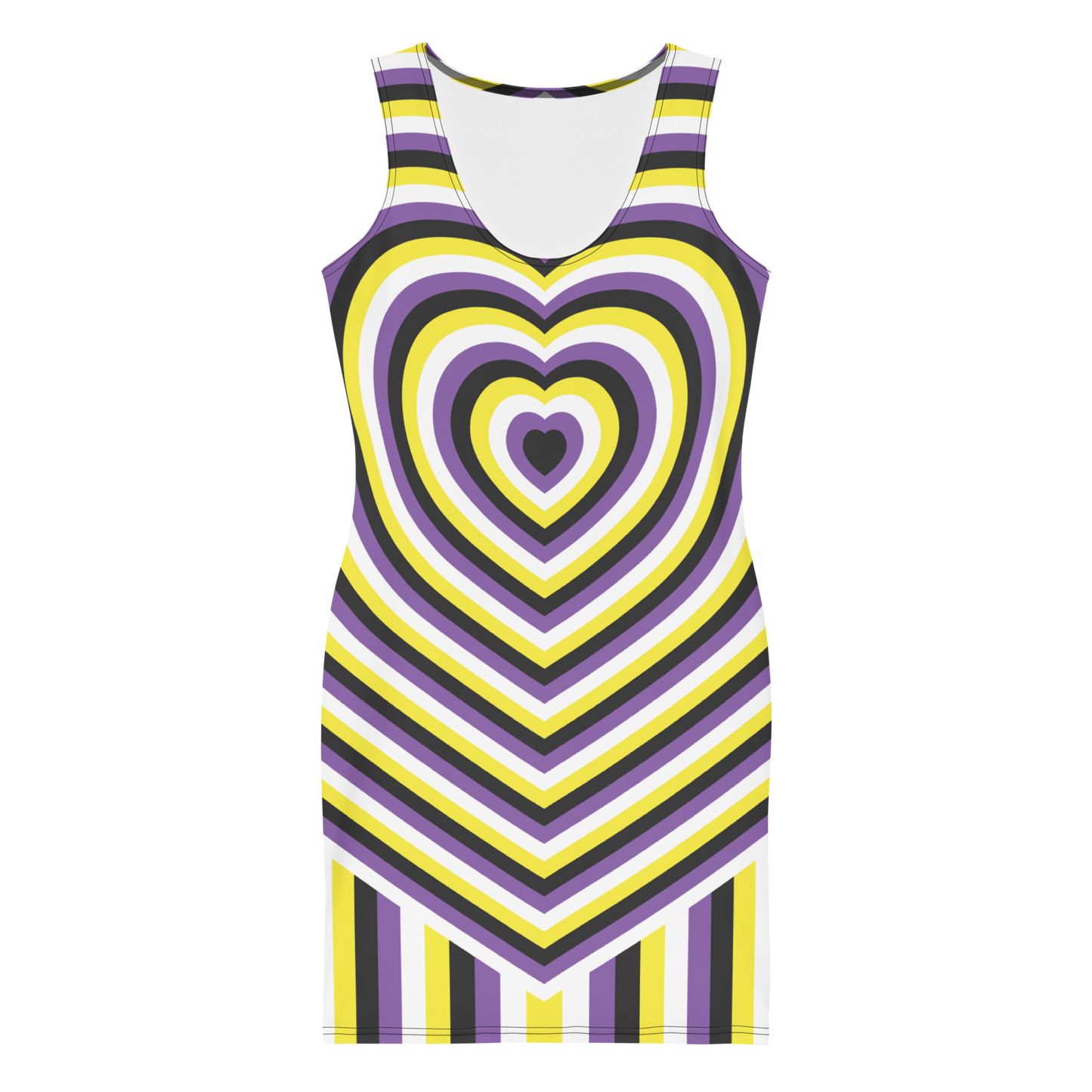 Enby Hearts Bodycon dress