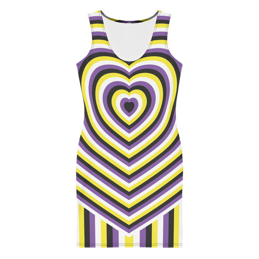 Enby Hearts Bodycon dress