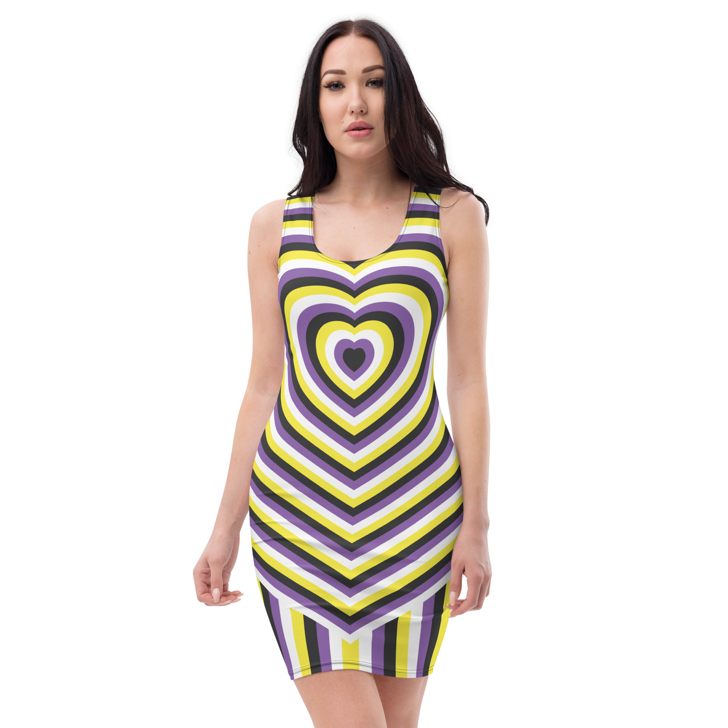 Enby Hearts Bodycon dress