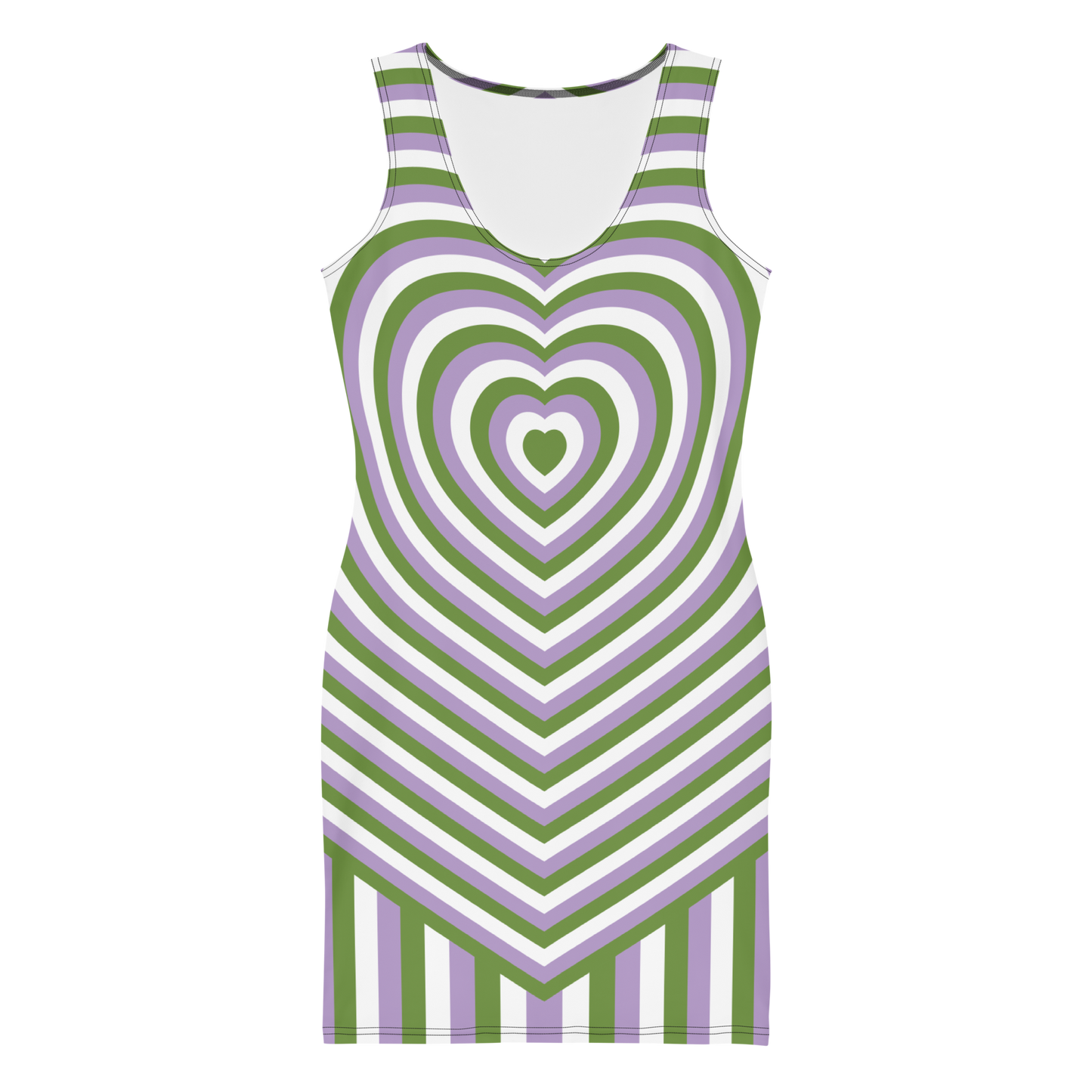 Genderqueer Hearts Bodycon dress