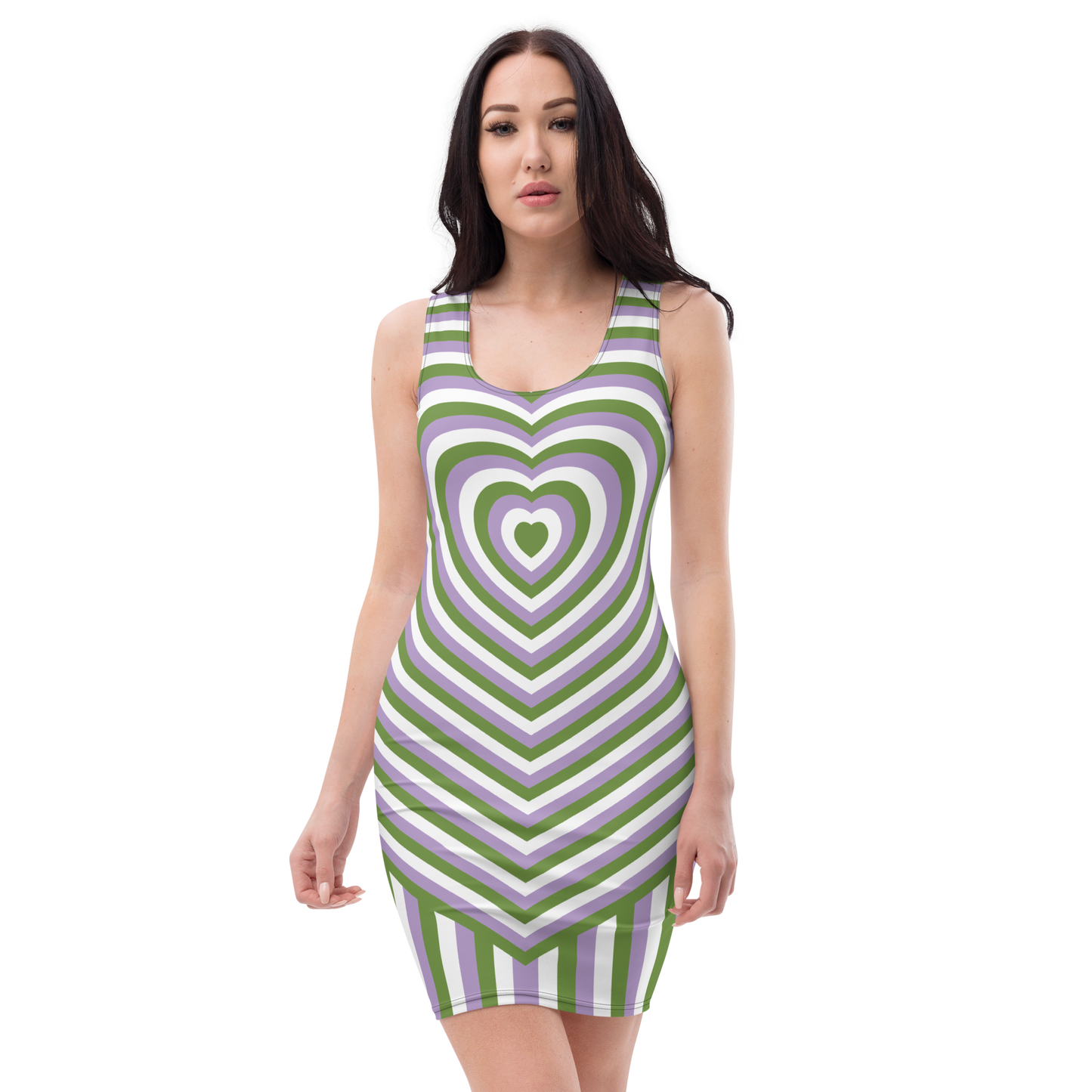 Genderqueer Hearts Bodycon dress