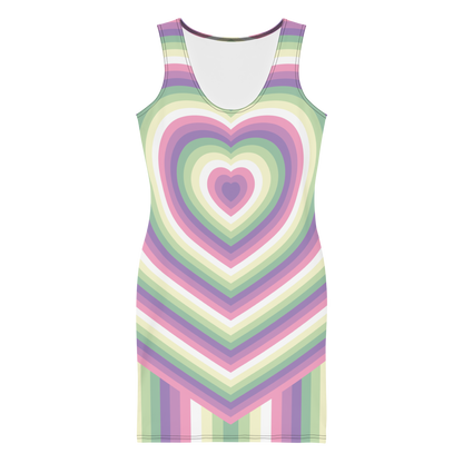 Genderfae Hearts Bodycon dress