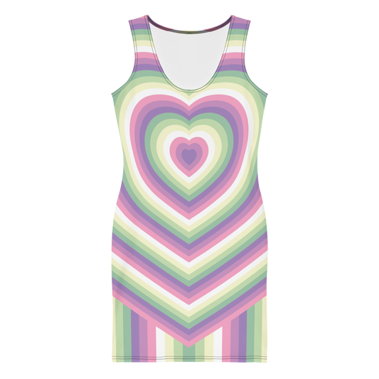 Genderfae Hearts Bodycon dress