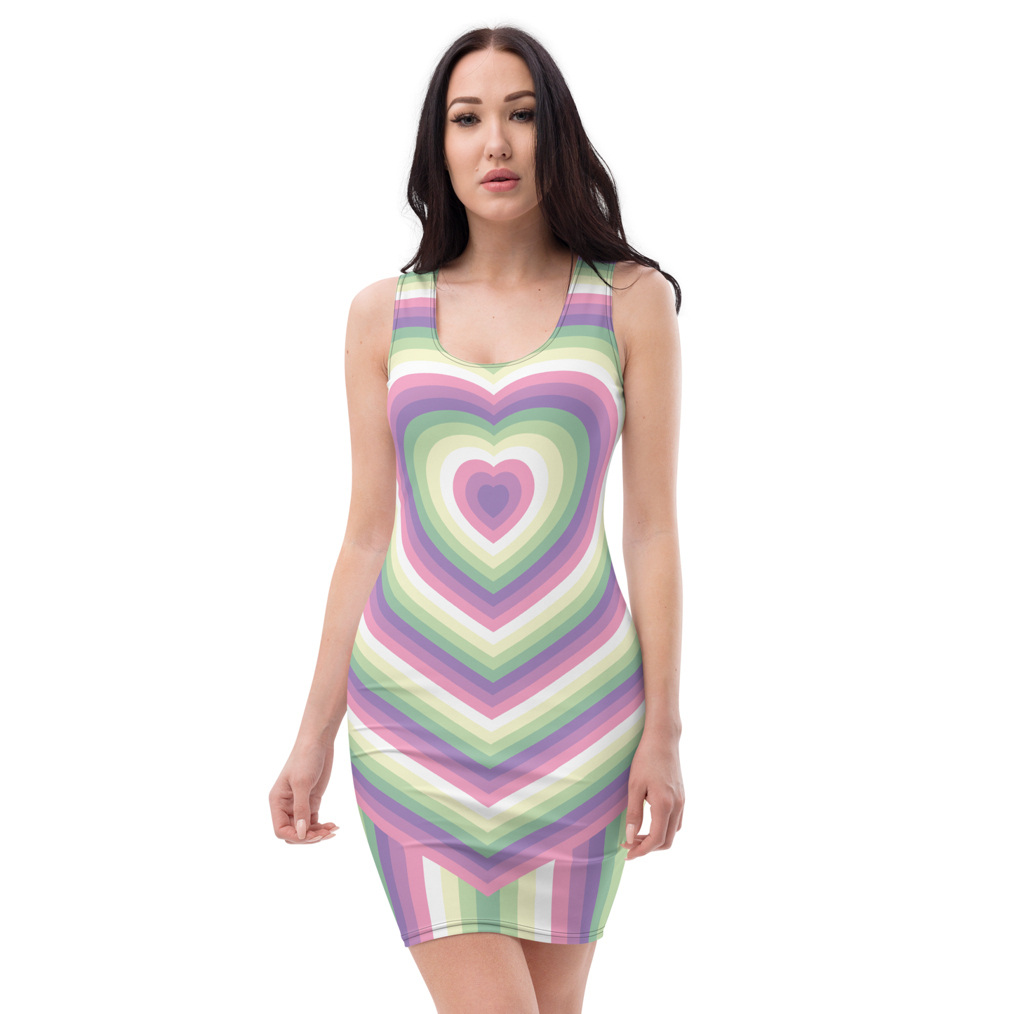 Genderfae Hearts Bodycon dress