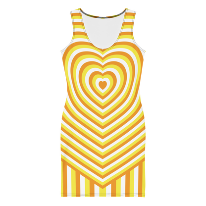 Maverique Hearts Bodycon dress