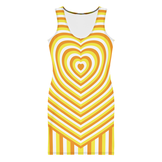 Maverique Hearts Bodycon dress