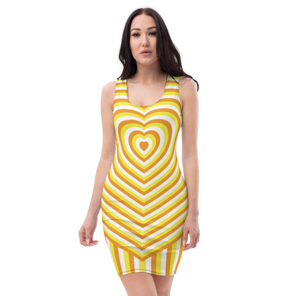 Maverique Hearts Bodycon dress