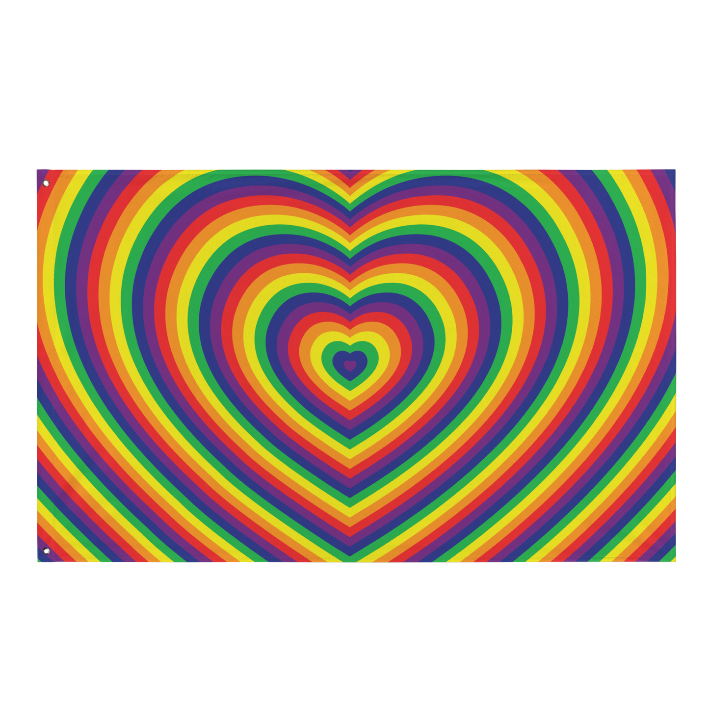 Rainbow Hearts Flag