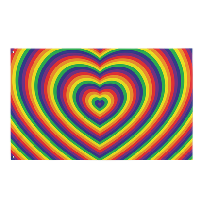 Rainbow Hearts Flag