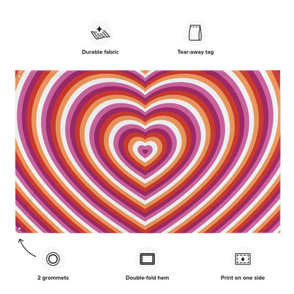 Lesbian Hearts Flag