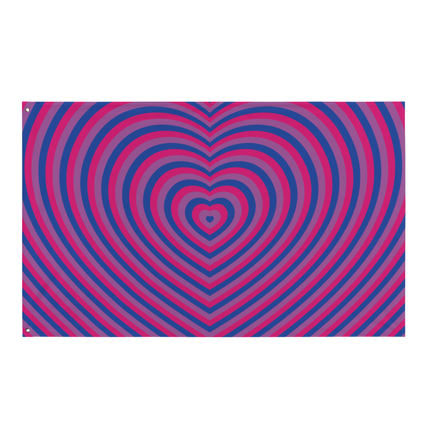 Bi Hearts Flag