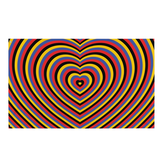 Poly Hearts Flag