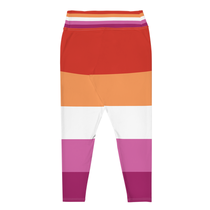 Lesbian Pride Flag Plus Size Leggings