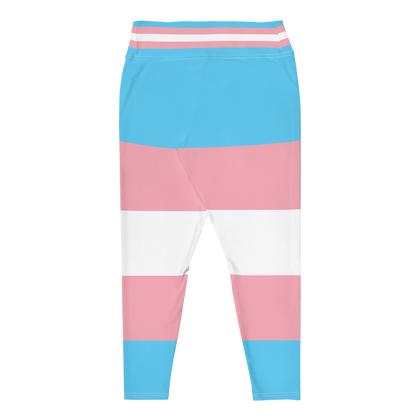 Trans Pride Flag Plus Size Leggings