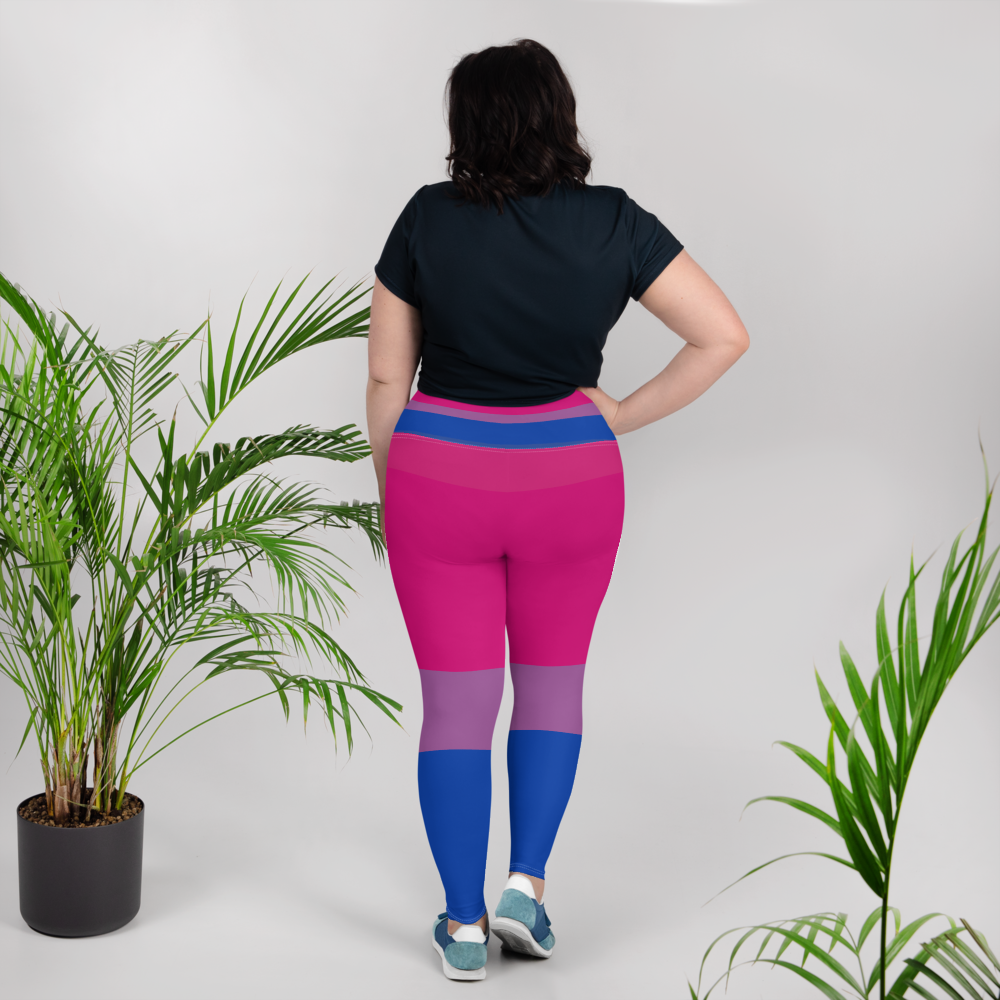 Bi Pride Flag Plus Size Leggings