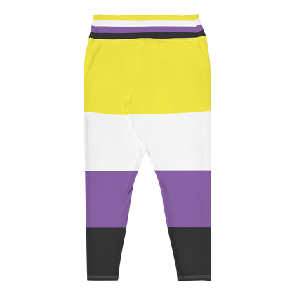 Enby Pride Flag Plus Size Leggings