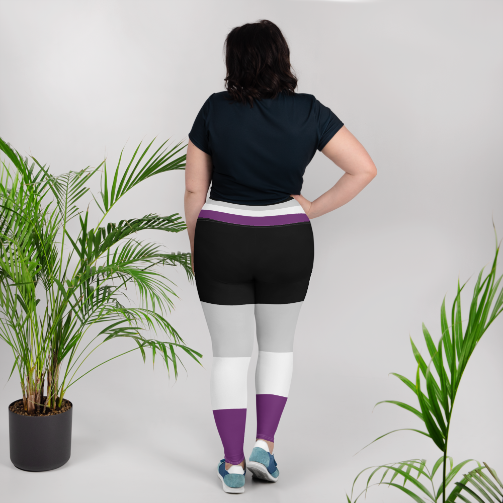 Ace Pride Flag Plus Size Leggings