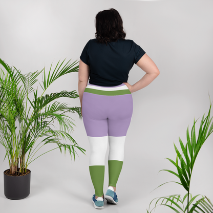 Genderqueer Pride Flag Plus Size Leggings