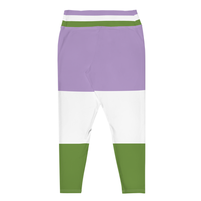 Genderqueer Pride Flag Plus Size Leggings