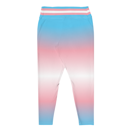 Trans Pride Gradient Plus Size Leggings