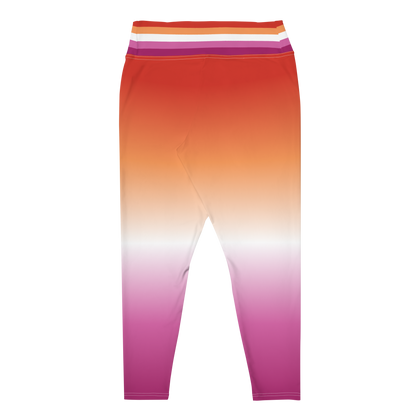 Lesbian Pride Gradient Plus Size Leggings