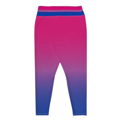 Bi Pride Gradient Plus Size Leggings