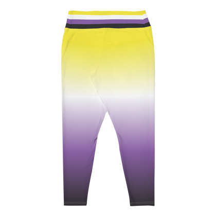 Enby Pride Gradient Plus Size Leggings