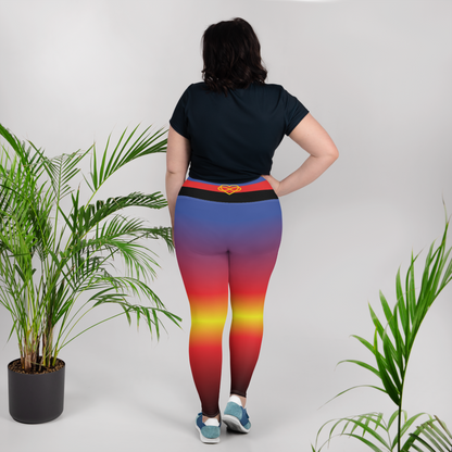 Poly Pride Gradient Plus Size Leggings