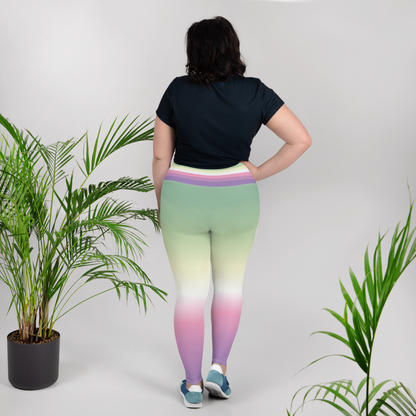 Genderfae Pride Gradient Plus Size Leggings