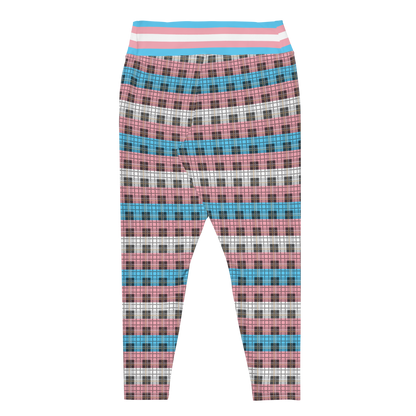 Trans Plaid Plus Size Leggings