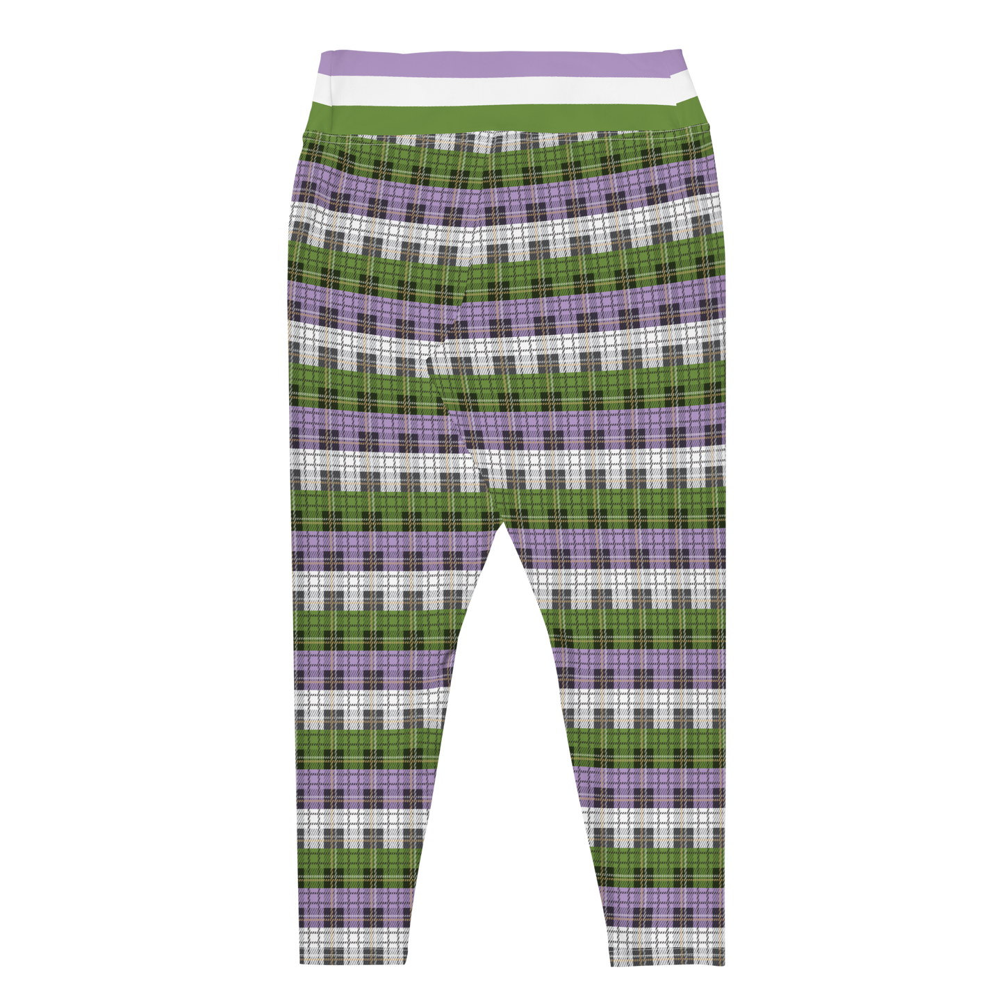 Genderqueer Plaid Plus Size Leggings