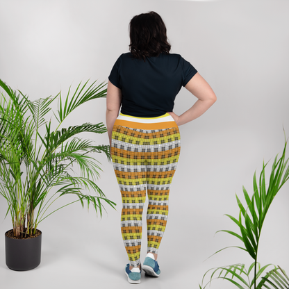 maverique Plaid Plus Size Leggings