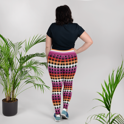 Lesbian Flannel Plus Size Leggings